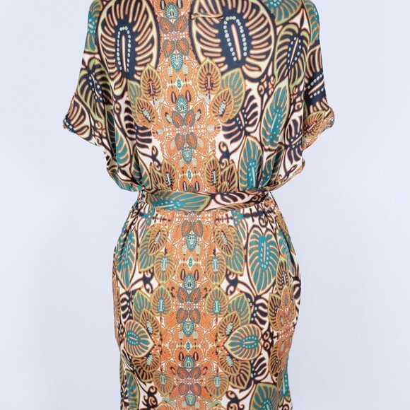 Jean Paul Gaultier Soleil M / L dress tunic top skirt palm print long - Picture 8 of 16